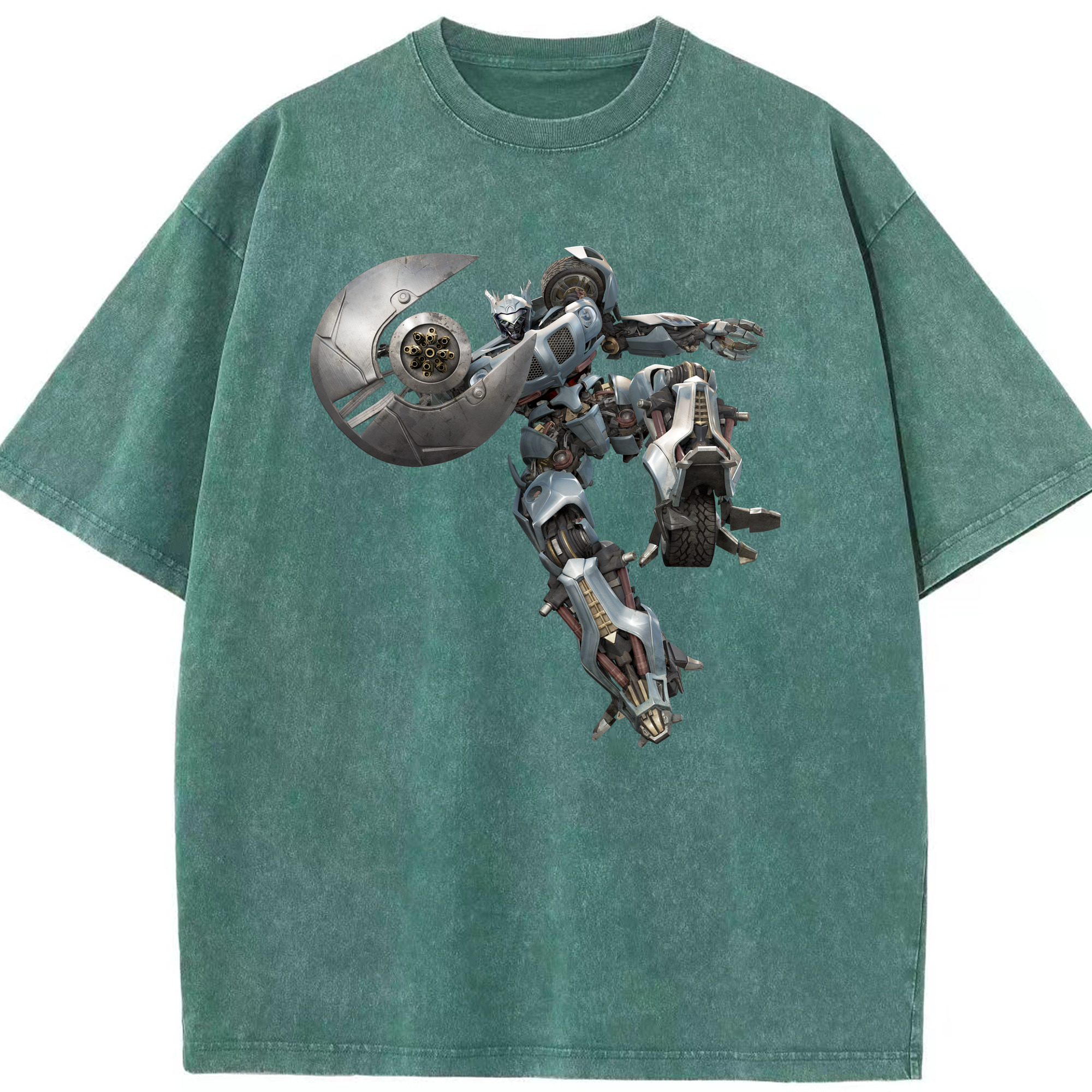 （画像用）  綿100% ヴィンテージ風 半袖Tシャツ（フロントプリント）